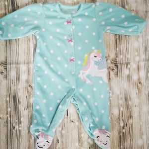 🦄 Unicorn Fleece Sleeper ;3 Month 🦄